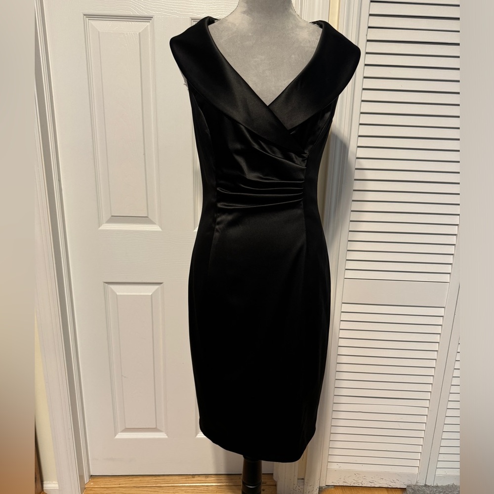 Collection for Ann Taylor Black Satin Dress